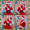 2 Christmas LED Light Hat Sets Christmas Light Up Scarves and Gloves Set New Year Flashing Holiday Party Supplies Holiday Santa Hat for Kids Adults Red and white